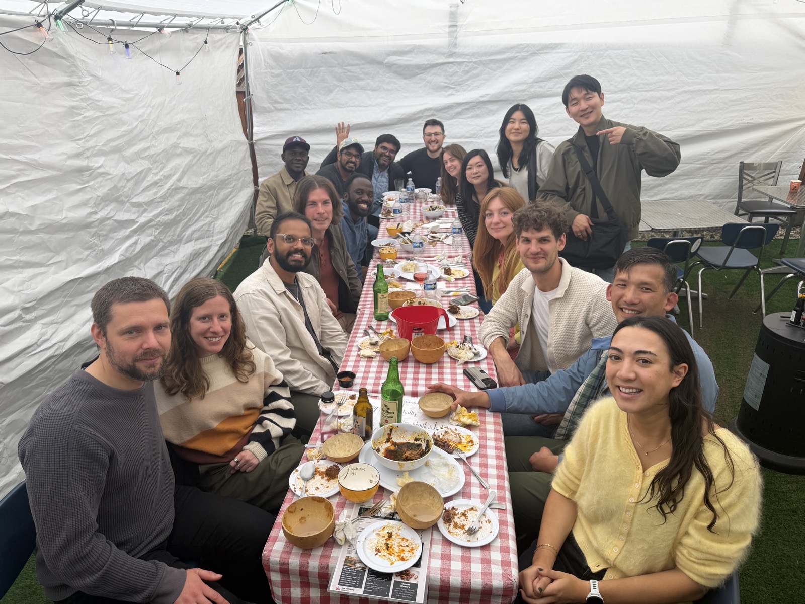 Large group dinner at a 9jaGrills catered event